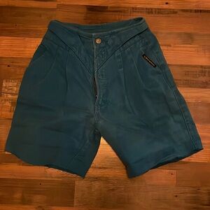 Vintage Teal Rocky Mountain denim shorts